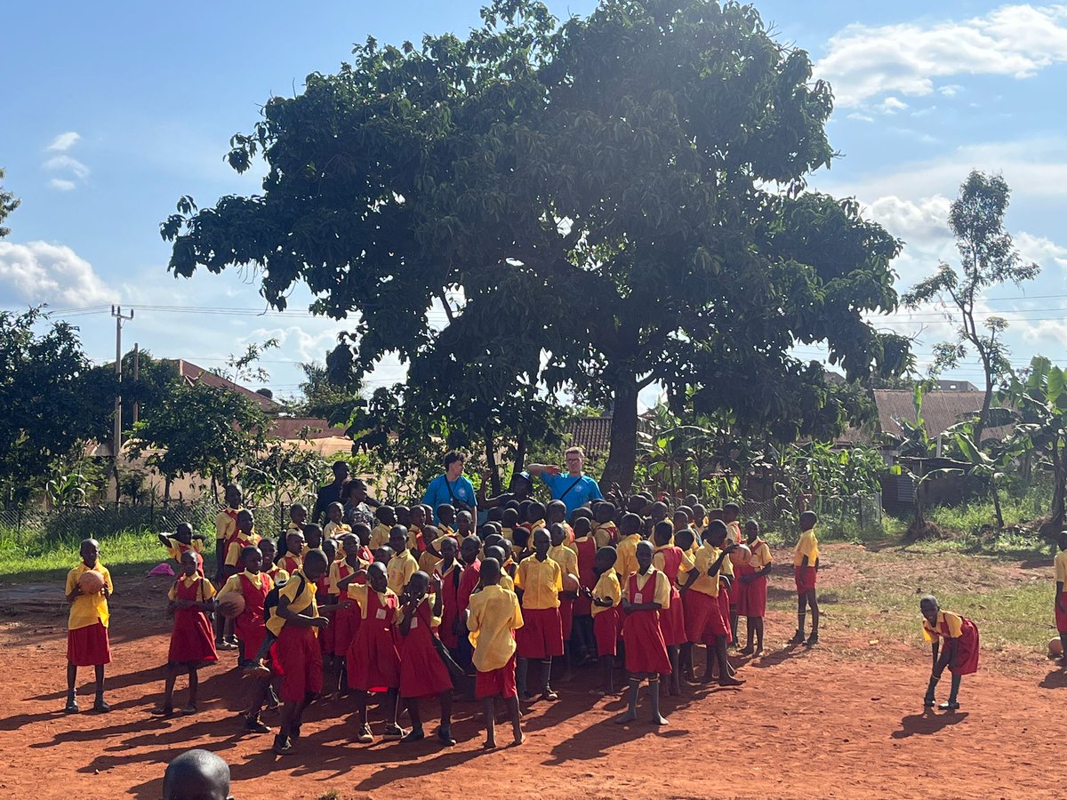 SimbaGaa's tweet image. First day at Help Nursery and Primary school in Jinja was a blast! So much fun and learning Gaelic football with the UCD students. Can't wait for more days like this!