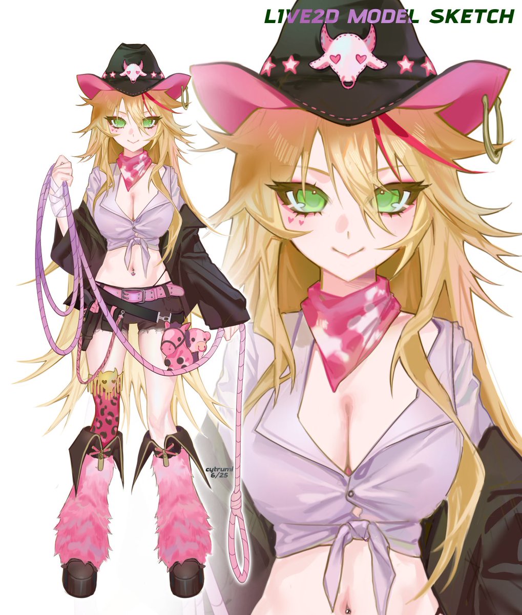 for <a href="/Lulu_Lasso/">LuluLasso🤠🎀【Texas】Gyaru Cowgirl</a> 
i will do 1-2 more 🩷