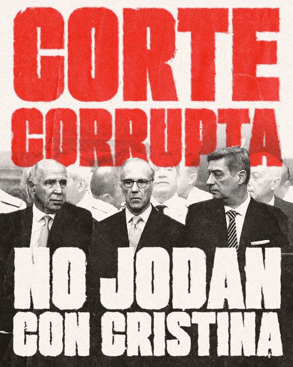 CORTE CORRUPTA NO JODAN CON CRISTINA #TodosConCristina.