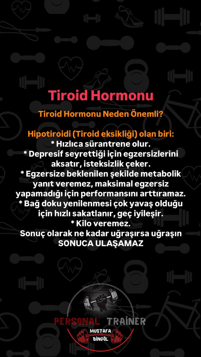 FİTNESS &amp;TİROİD HORMONU 
Tiroid Hormonu Neden Önemli?