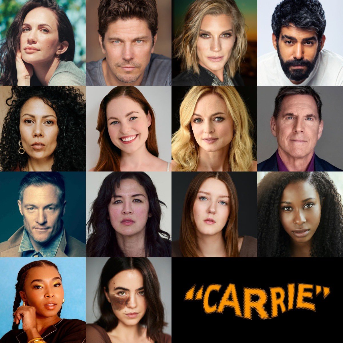the cast of mike flanagan’s ‘CARRIE’ tv series for amazon prime 🩸
