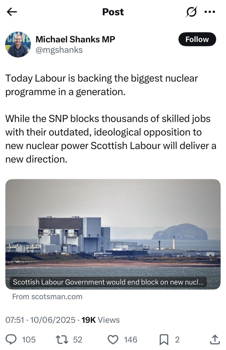 🤔And yet your Australian sister Labor party says “Nuclear energy is too slow to keep the lights on, too expensive to build and too risky for Australia’s energy needs”. Was their opposition to nuclear outdated and ideological too?