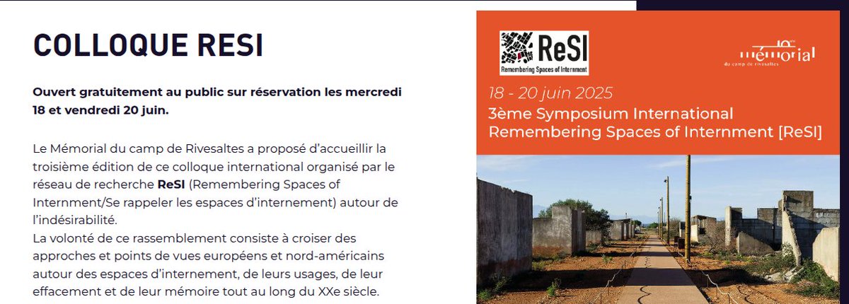 JustUnaDonna's tweet image. memorialcamprivesaltes.eu/la-programmati…
#Rivesaltes  #migrations