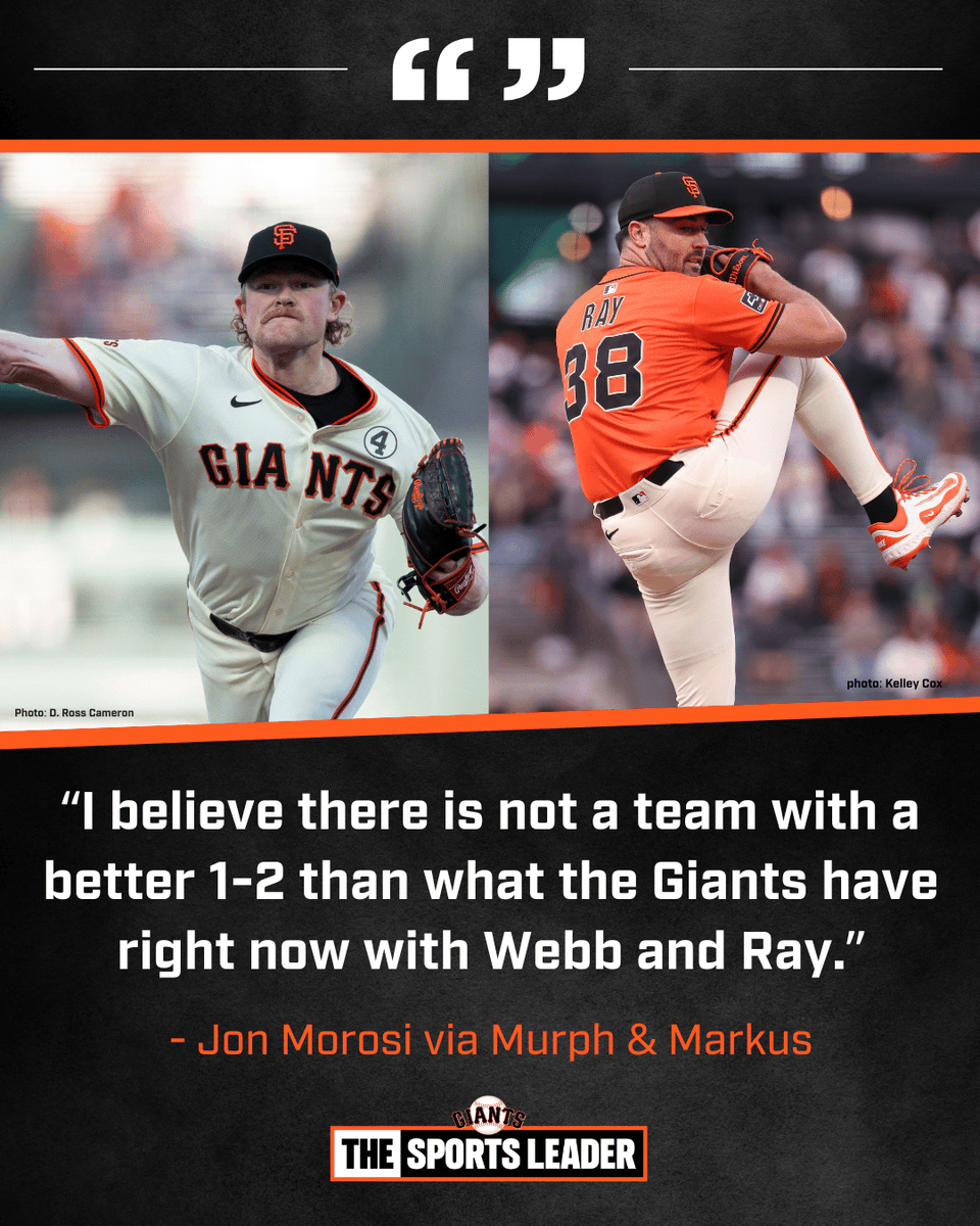 KNBR's tweet photo. MLB Network's @jonmorosi sees Logan Webb and Robbie Ray as baseball's best 1-2 🥊 https://t.co/Nc9Hp1sk9Q