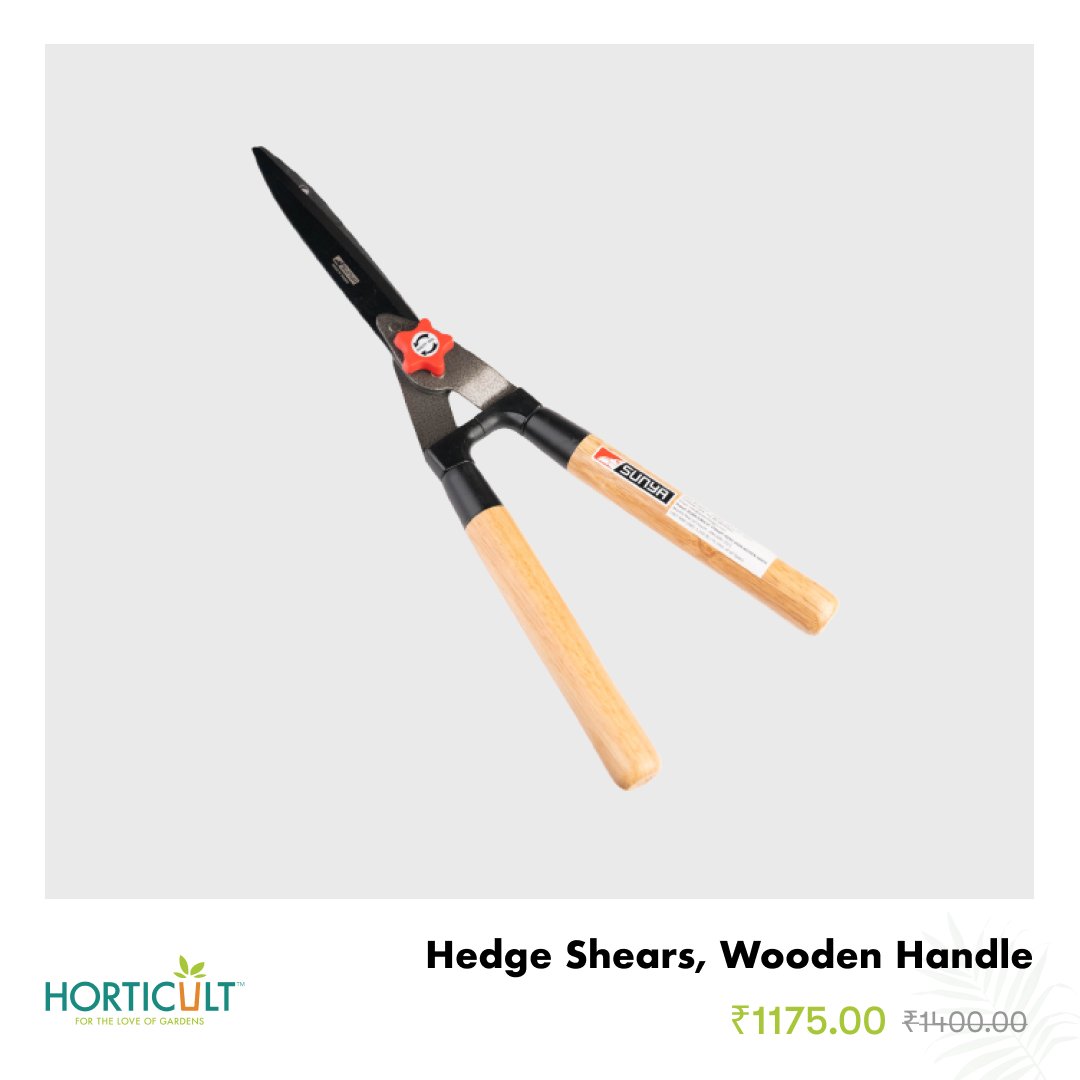 Horticult_co's tweet image. Old-school elegance, modern-day sharpness. ✨
Our Straight Hedge Shears with Wooden Handle keep your hedges in shape and your garden looking fresh. 🌿
 horticult.co/products/strai…

#GardenGear #PruningTools #PlantCareEssentials