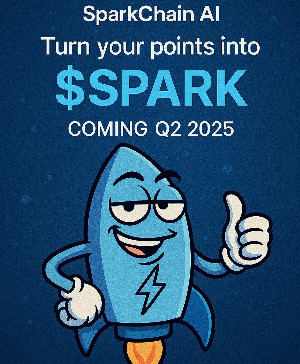 VikBar777's tweet photo. SparkChain AI will let you turn your points into $SPARK in Q2 2025.
Yes, your lurking finally pays off.
While others build closed #AI empires, #SparkChain lets  maybe get rich in the process.
https://t.co/MIkxrYfZjj
cc: Apple fans 😉 https://t.co/HyypaPIirV