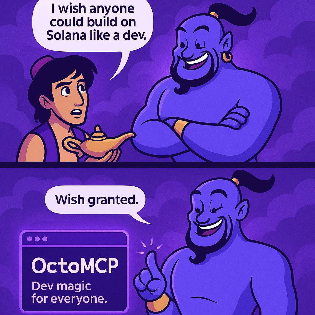 OctonetAI's tweet photo. You’ve seen the @solana magic: we vibe-coded presale launchpad in under 15 minutes. Everyone’s a dev on Solana — let’s flood it with dApps! Weekly vibe code competitions coming soon! https://t.co/WE7HzM67pL