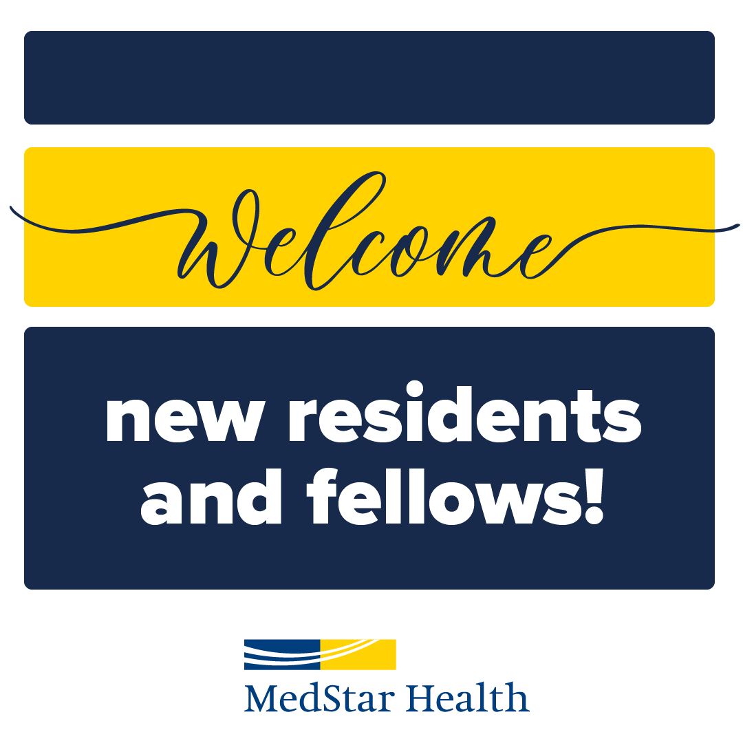 🤩 This month we are excited to welcome all of our new residents and fellows to MedStar Health-Georgetown University GME! 🤩
Check out medstargme.net, your hub for all things GME.

#medstargme #newresidents