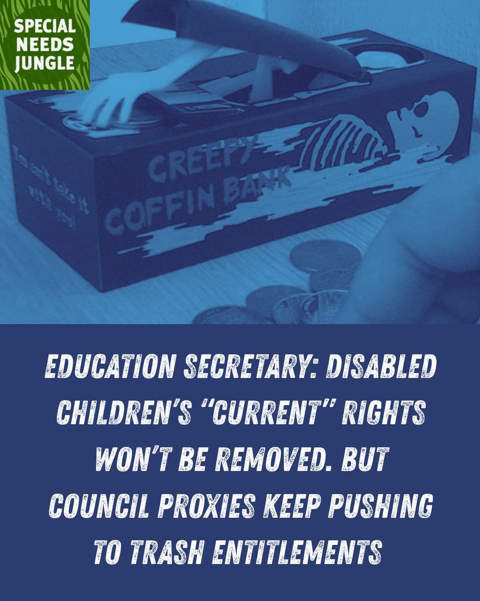 On SNJ Today: Will Bridget Phillipson listen when #SEND parents tell her not to touch legal entitlements—and not just for #disabled children’s “current” rights? And why don't LA proxies want to listen to what parents are actually saying?  specialneedsjungle.com/education-secr… #Disability