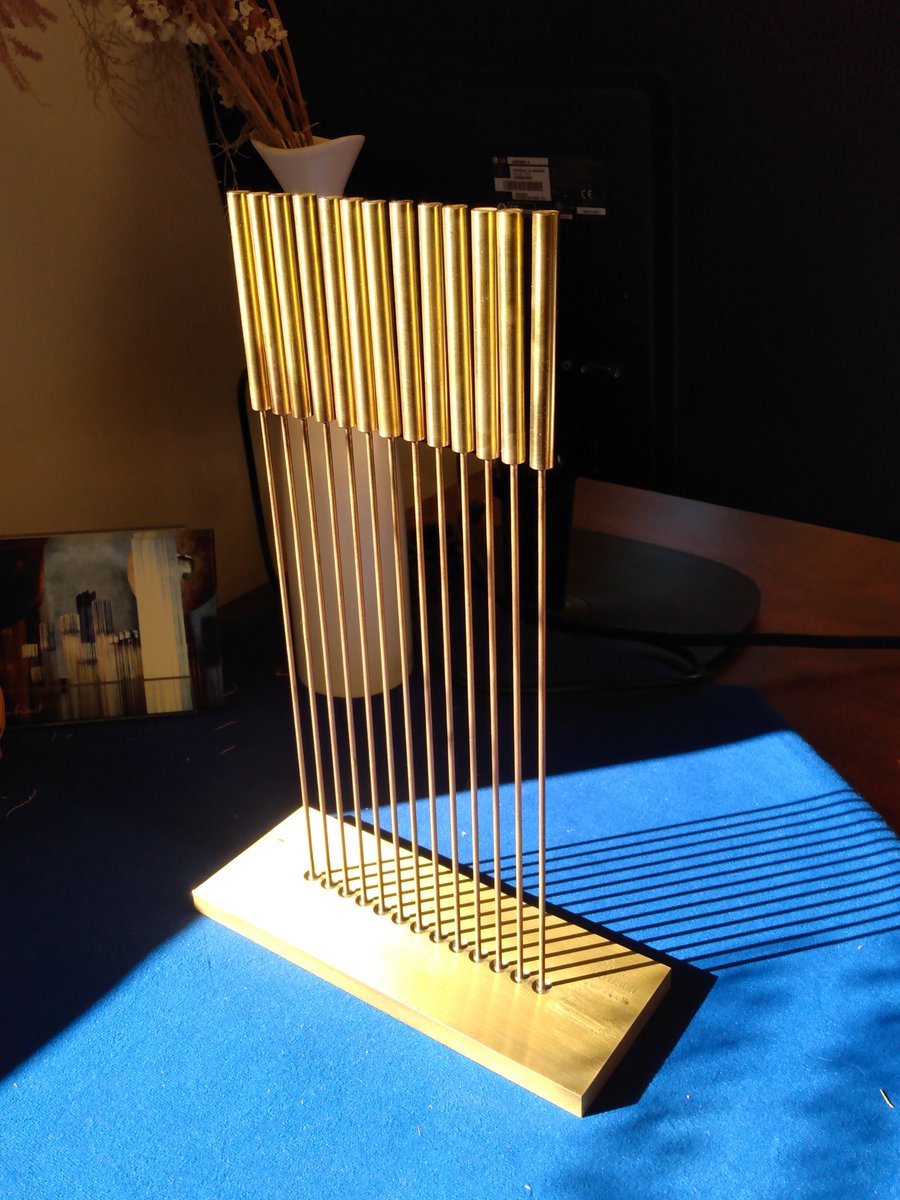 Only 3 left of the lower edition numbers of Table Tonal III from the Bertoia Foundation. Exact replica of a Bertoia tonal from the 1970s for $3500 (includes shipping). Own your very own sounding sculpture. harrybertoia.org/shop/ #modernism #sonambient