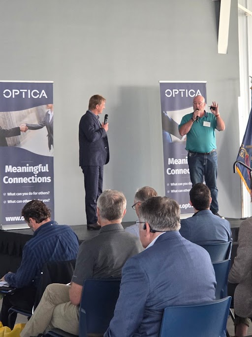 Shawn Roberts and Casey Smith took the stage today at the <a href="/OpticaWorldwide/">Optica</a> AgriPhotonics Industry Summit with their keynote on aerial hyperspectral imaging. Discover how innovative imaging is changing the game in precision agriculture and beyond: hubs.li/Q03rxhFv0