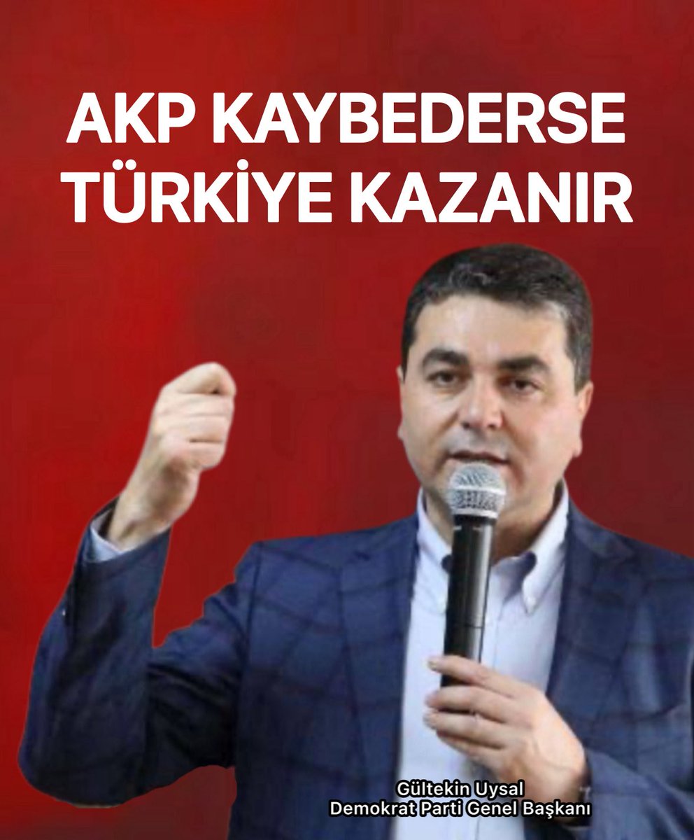Akp Kaybederse
Türkiye Kazanır.
<a href="/DpGultekinUysal/">Gültekin Uysal</a>