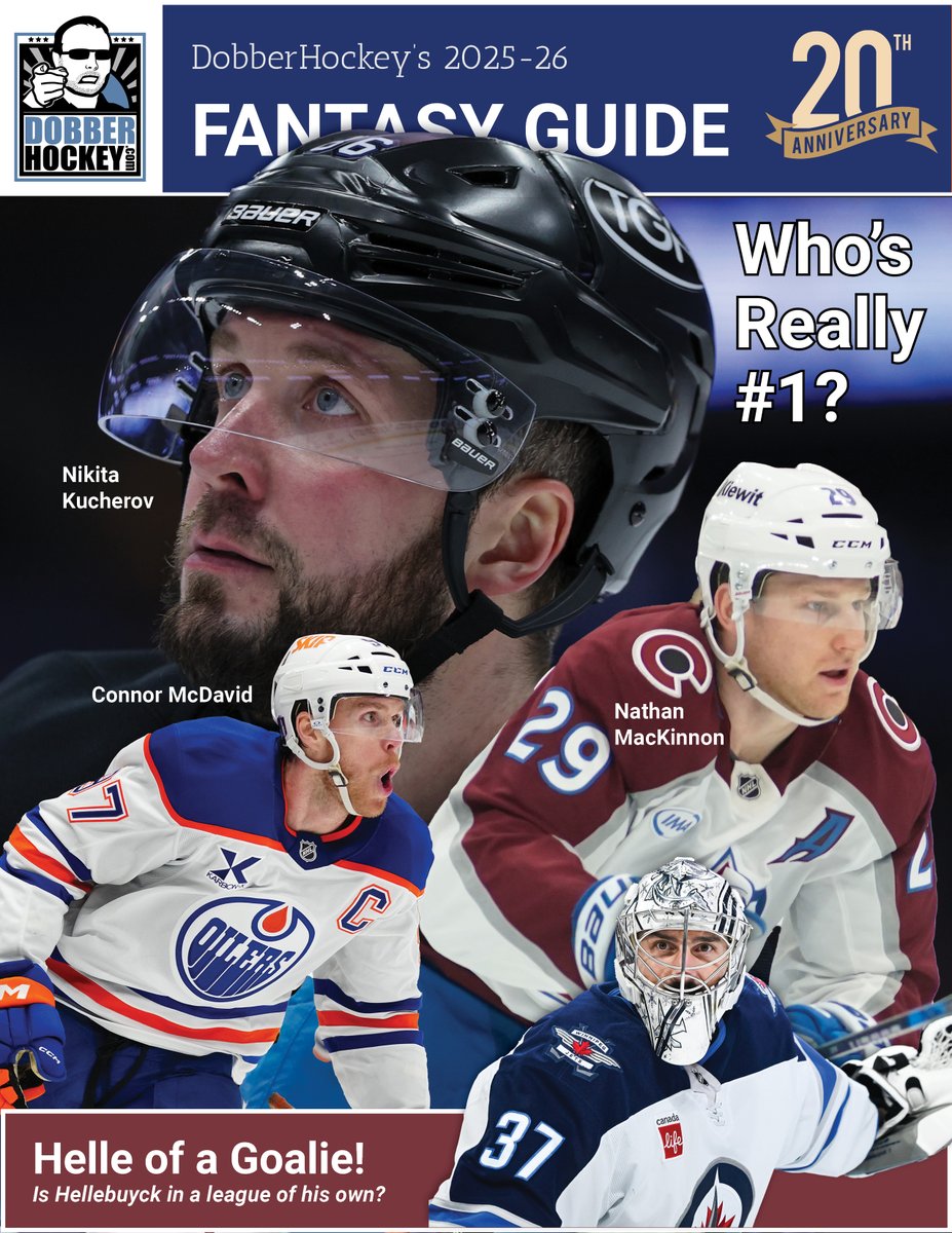 Just setting things up for the #FantasyHockey Guide. Big one this year - 20th Edition.

Senior Writer Rick Roos will be in there for his 13th consecutive year!