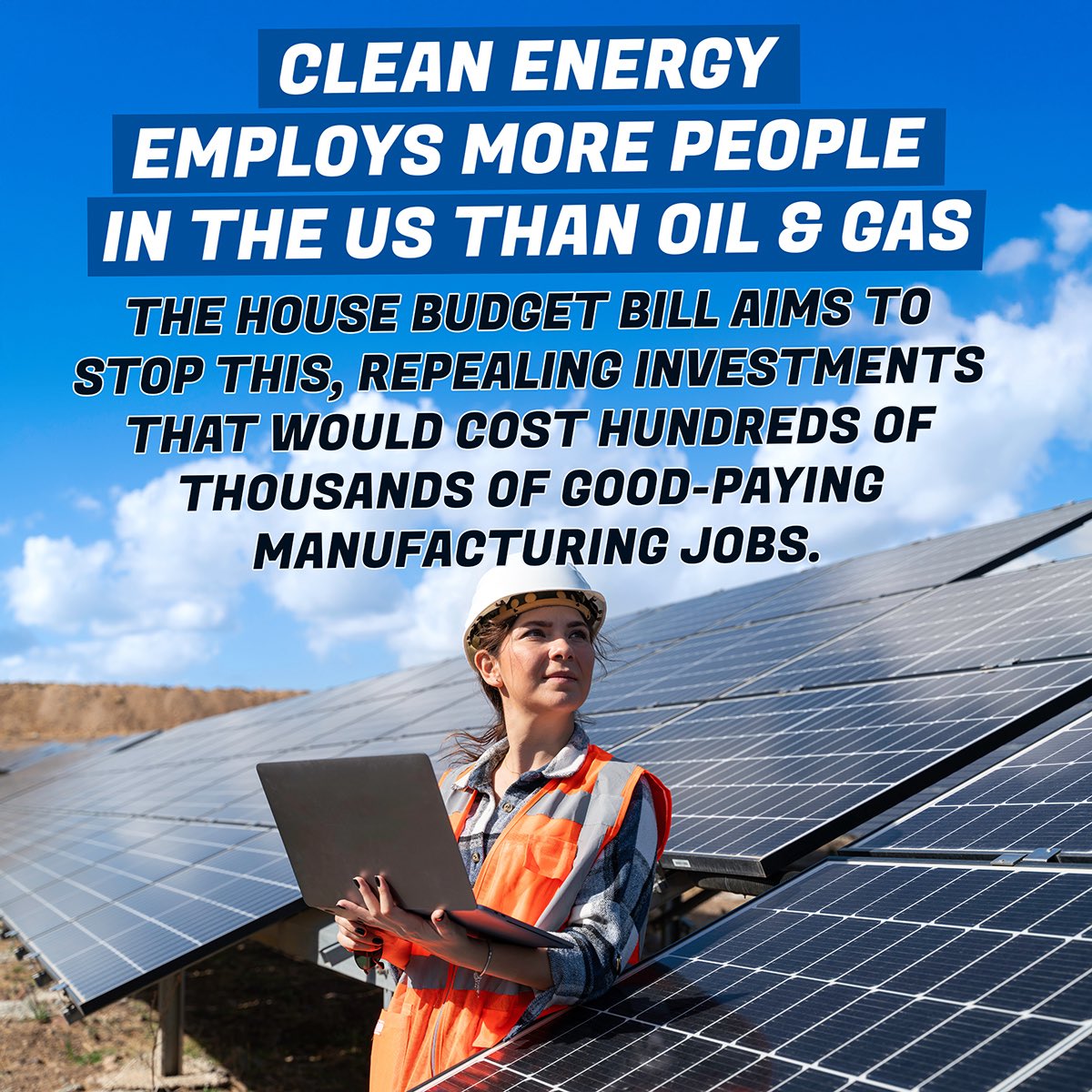 Slashing family services &amp; repealing clean energy investments = hard times for families, higher energy bills, and lost jobs. Congress must protect families, not sell out our future to billionaires. Call your Senators at 202-224-3121 or email them here: bit.ly/cjaBudgetTool