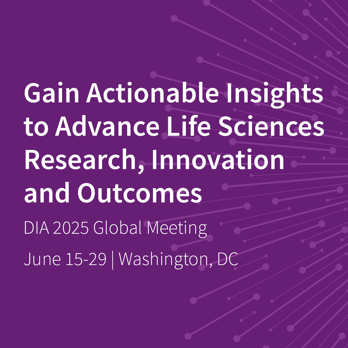 DIA 2025 is right around the corner! Connect with us there about how we help to drive collaboration for life sciences. Learn more at splr.io/6015SWgzl