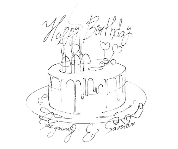 Happy Birthday to the sun and moon of my Mystic Messenger heart— Saeyoung &amp; Saeran~ 💫

I was going to color this... but then my laziness won. 😅 Still, all the love is here in every line~ ❤️🩵💖

#MM_Cake_OneSlice #Happy_Bday_707 #Happy_BDay_Saeran