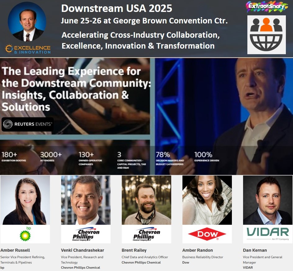 Excel_Innovate's tweet image. Honored to Chair, Keynote, and Moderate at Downstream USA 2025—bringing together 3,000+ energy &amp;amp; chemicals leaders in Houston, June 25–26.

We’ll tackle innovation, AI, and transformation where it matters most.

𝐓𝐨𝐠𝐞𝐭𝐡𝐞𝐫, we 𝐆𝐨 𝐟𝐨𝐫 𝐄𝐱𝐭𝐫𝐚𝐨𝐫𝐝𝐢𝐧𝐚𝐫𝐲.
🔗…