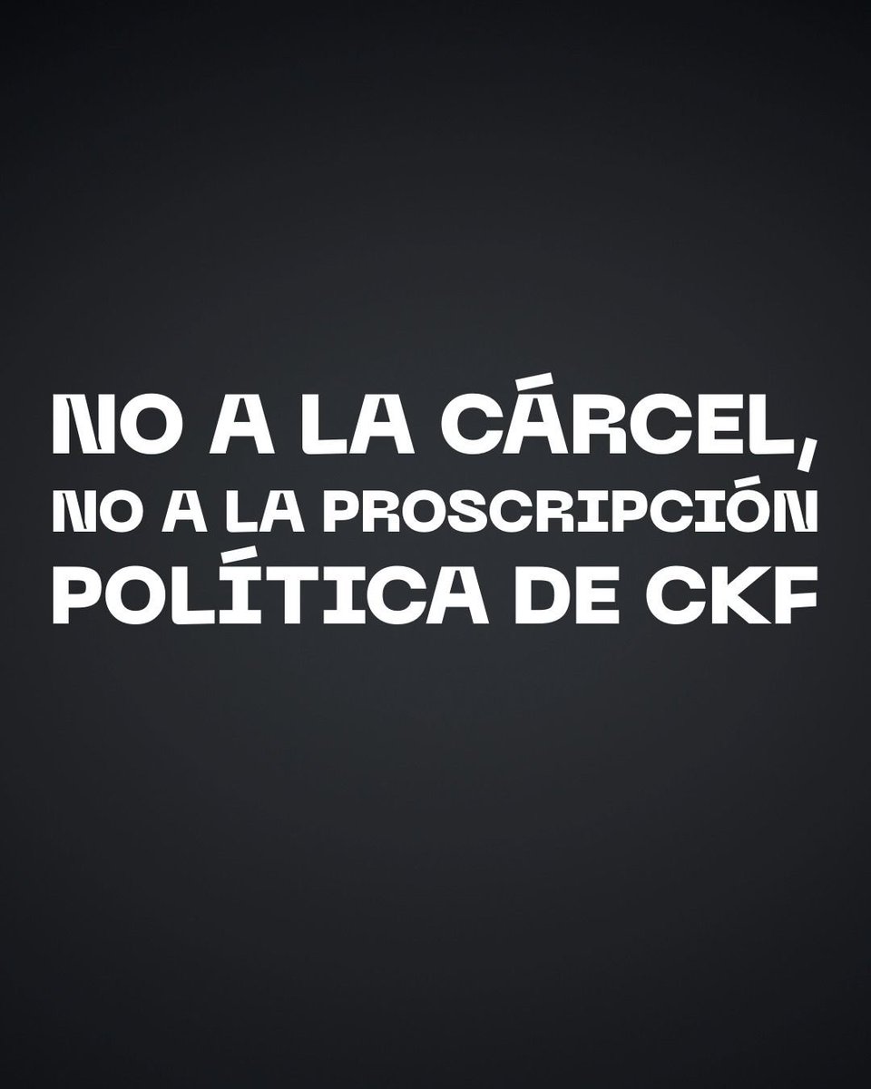 ColectivoNUM's tweet image. Ni presa, Ni muerta
No a la cárcel
No a la proscripción política de @CFKArgentina