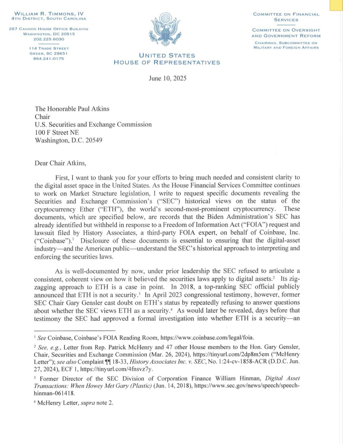 Congressman William Timmons (@RepTimmons) on X