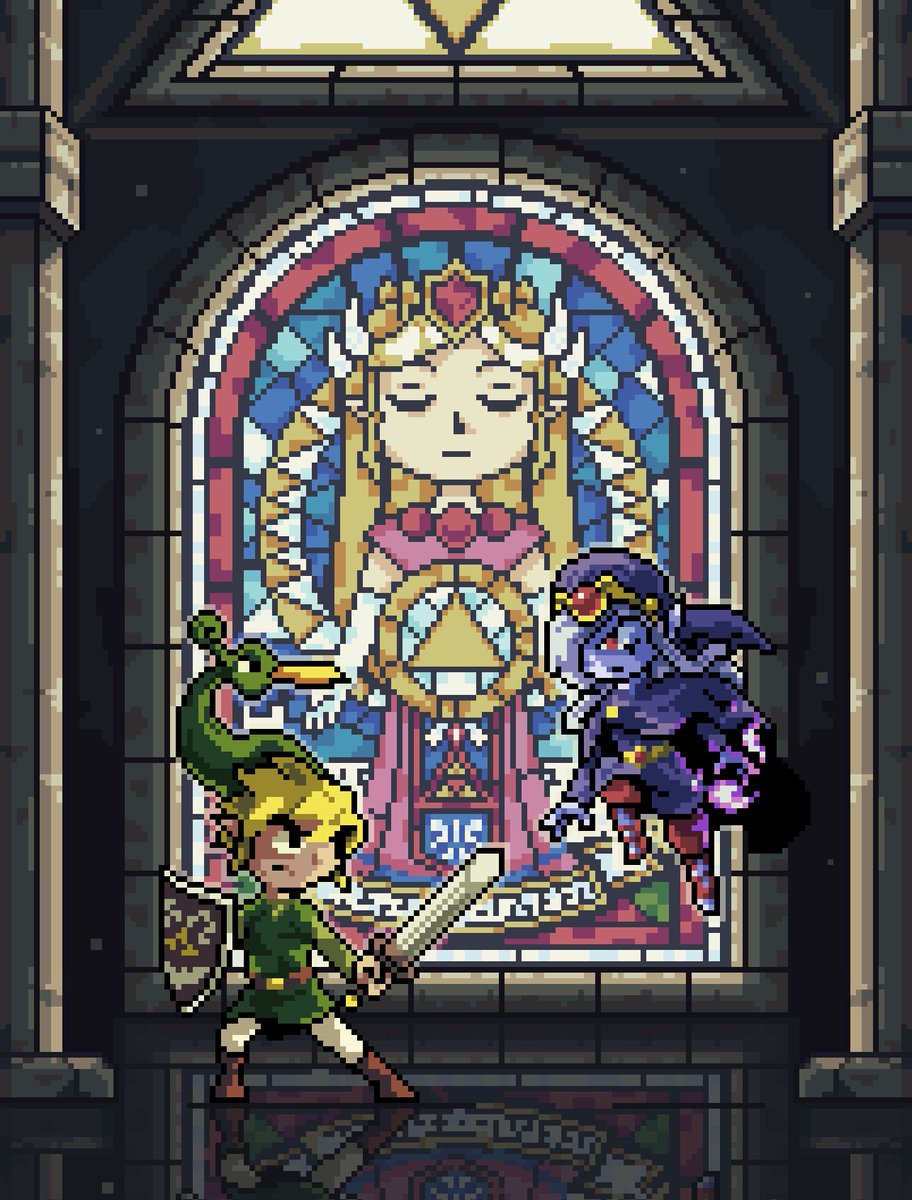 #LegendOfZelda Minish Cap comm i just finished :o