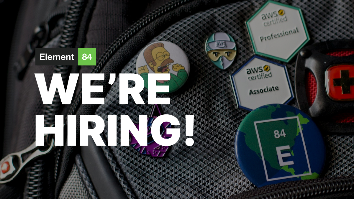 Element 84 (@element84) on Twitter photo Come join the E84 team! We're on the hunt for a new Senior DevOps Engineer. 
In this role you'll be instrumental in leading the: 
📝 design
 🛠️ implementation
👩‍🔧 operation 
of cloud-native solutions for complex operational systems.
more info: jobs.ashbyhq.com/element84/e794… Come join the E84 team! We're on the hunt for a new Senior DevOps Engineer. 
In this role you'll be instrumental in leading the: 
📝 design
 🛠️ implementation
👩‍🔧 operation 
of cloud-native solutions for complex operational systems.
more info: jobs.ashbyhq.com/element84/e794…