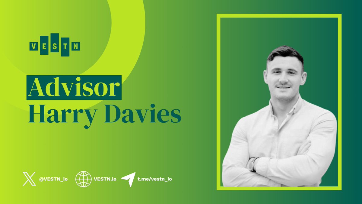 VESTN_io's tweet image. Meet Harry, his unique blend of expertise, Web3 knowledge, and vast network brings invaluable insights to VESTN's advisory board.
Harry Co-founded a Tech Recruitment company that has worked with some of the most prominent Finance and Web3 businesses in the world and exited that…