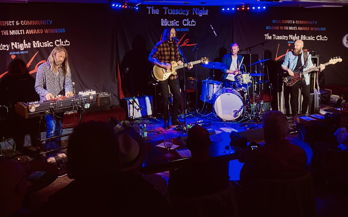 At last The Adam Sweet Band make their debut at The Club and, after one number, the chair dancing has started…