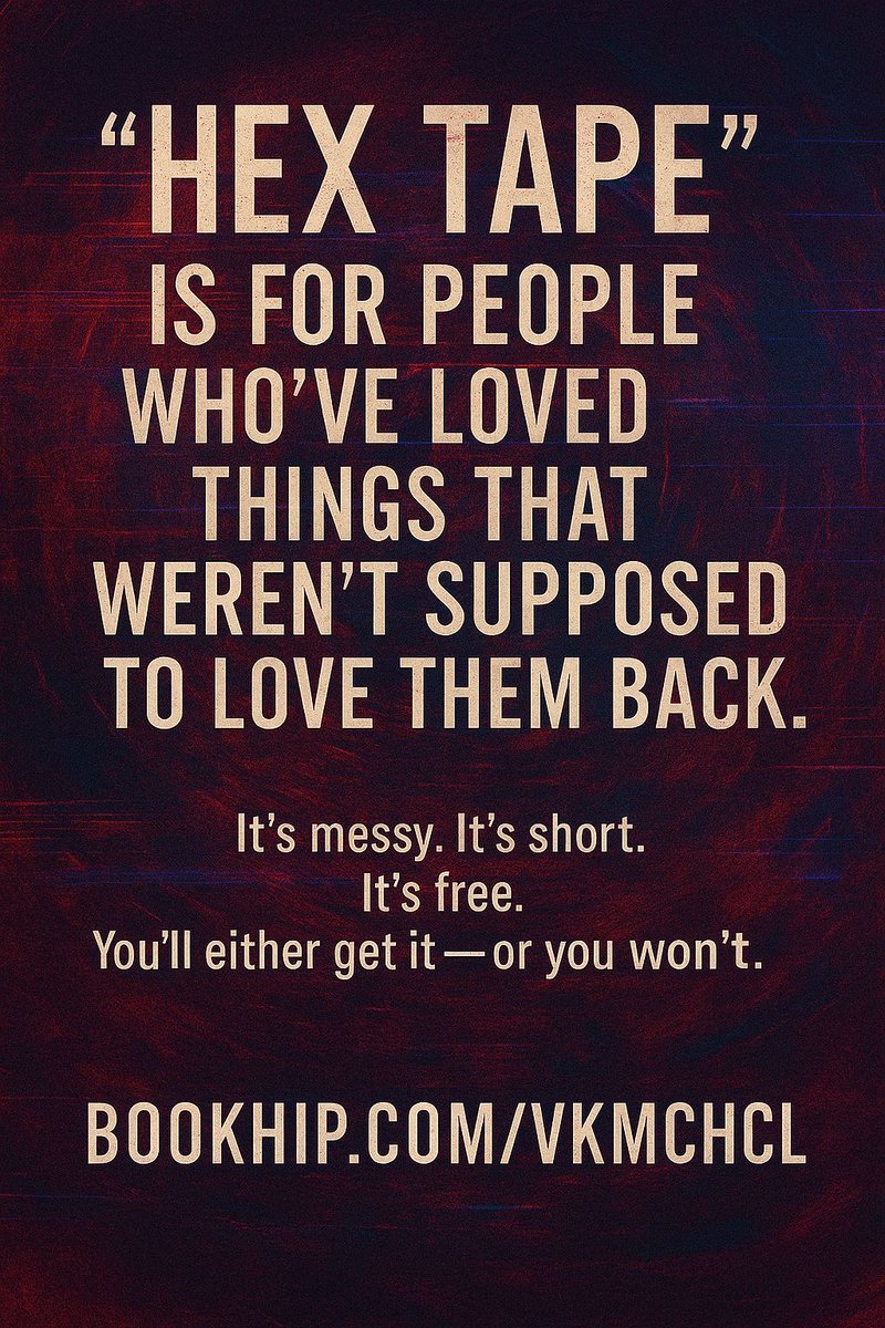 the_margret's tweet photo. HEX TAPE is for people who’ve loved things that weren’t supposed to love them back.
It’s glitchy. It’s short. It’s free.
You’ll either get it — or you won’t.

👉 https://t.co/ZdCDpFzqHk https://t.co/IpgZgrMerD