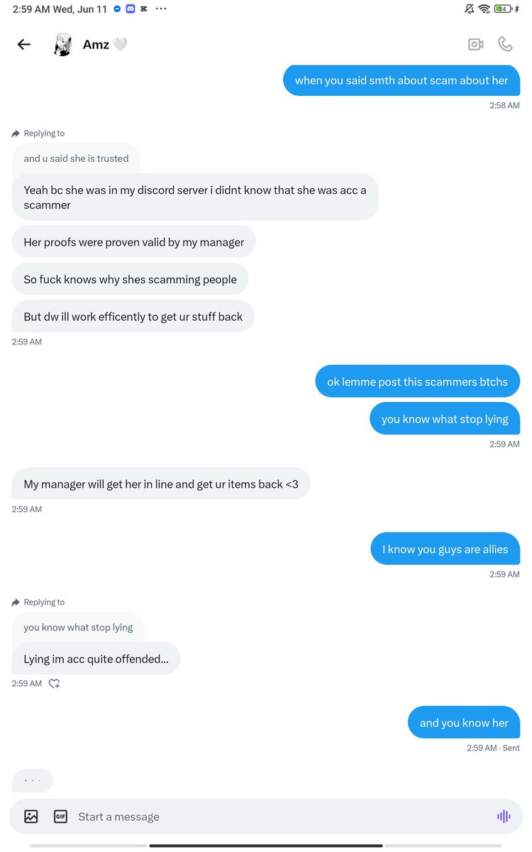 jjjjjjjjjuiwpao's tweet image. @harlsxxrblx is a scammer friend with @itzamz_x they set me up and scammed me out of my frost dragon I will explain it further in comments pls rt and like there username is this
-itzamz_x
-cwurs3d1
they obviously team up bc after her friend scammed me in couple of sec amz dm me?