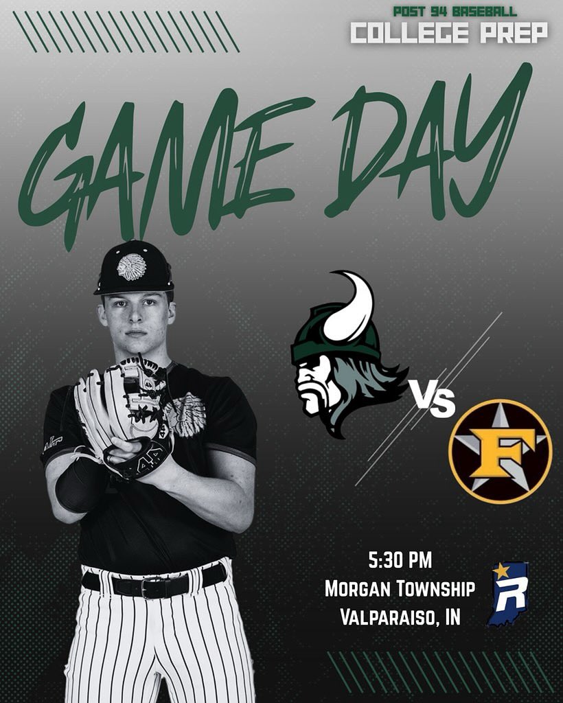 Valparaiso Post 94 (@post94baseba11) on Twitter photo Opening Day for our Older Guys Today, with a Scrimmage vs 5 Star GL National!
๐ 5 Star GL National
๐ Morgan Township HS (<a href="/CherokeesBase/">Morgan Township Baseball</a>)
โฑ๏ธ 5:30 PM
๐ฅ GameChanger Live
โ๏ธ Alex Barr, Jackson Fronek, Spencer Spinks, CT Rusbolt
#94Boys #year100 Opening Day for our Older Guys Today, with a Scrimmage vs 5 Star GL National!
๐ 5 Star GL National
๐ Morgan Township HS (<a href="/CherokeesBase/">Morgan Township Baseball</a>)
โฑ๏ธ 5:30 PM
๐ฅ GameChanger Live
โ๏ธ Alex Barr, Jackson Fronek, Spencer Spinks, CT Rusbolt
#94Boys #year100