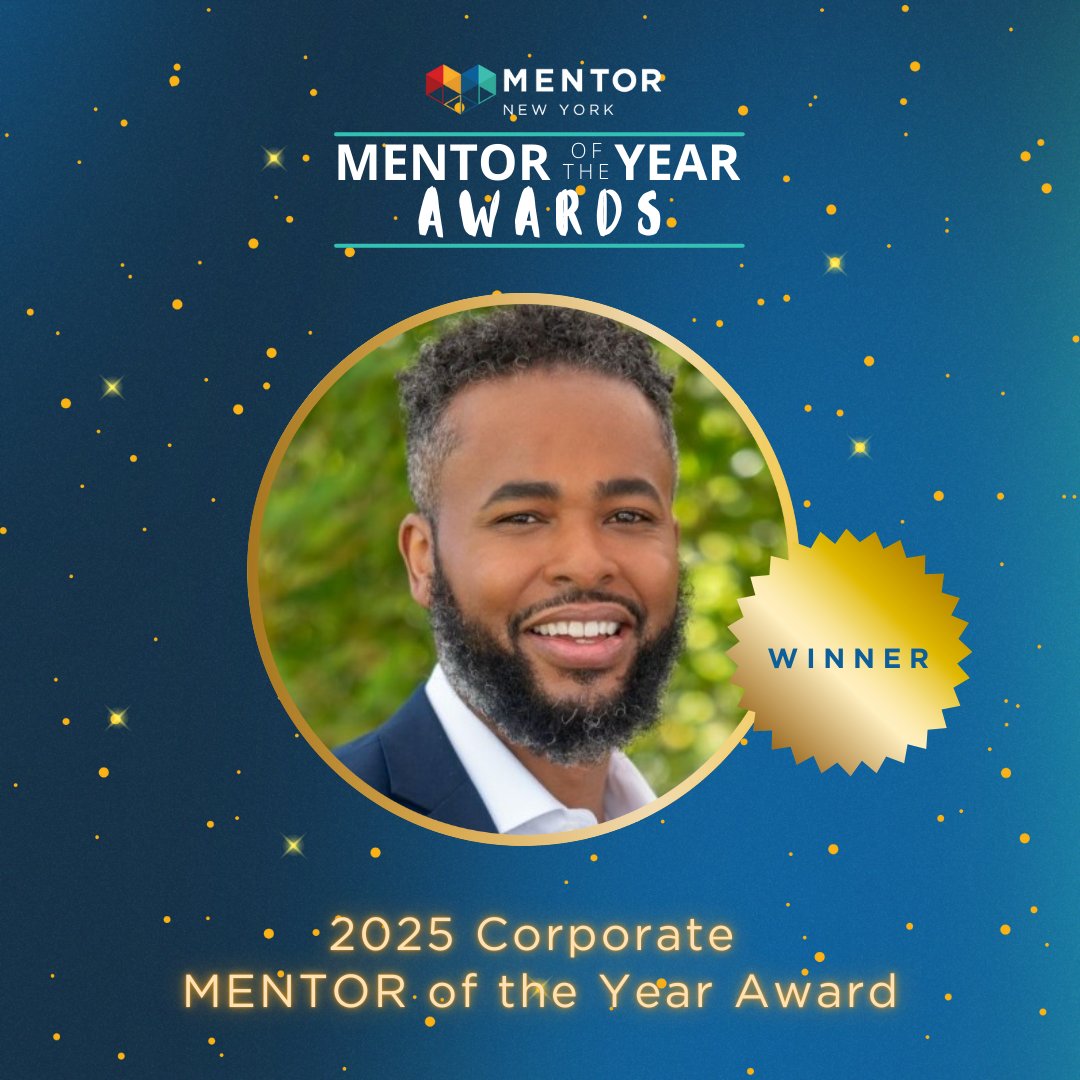 👏 We're proud to honor Garrett Richardson of Bloomberg Associates as our 2025 Corporate MENTOR of the Year!

His unwavering commitment to youth mentoring in NY &amp;  beyond shows us all how to lead with purpose.

🎉 Celebrate with us June 18: bit.ly/MENTORawards20…
 #MENTORNewYork