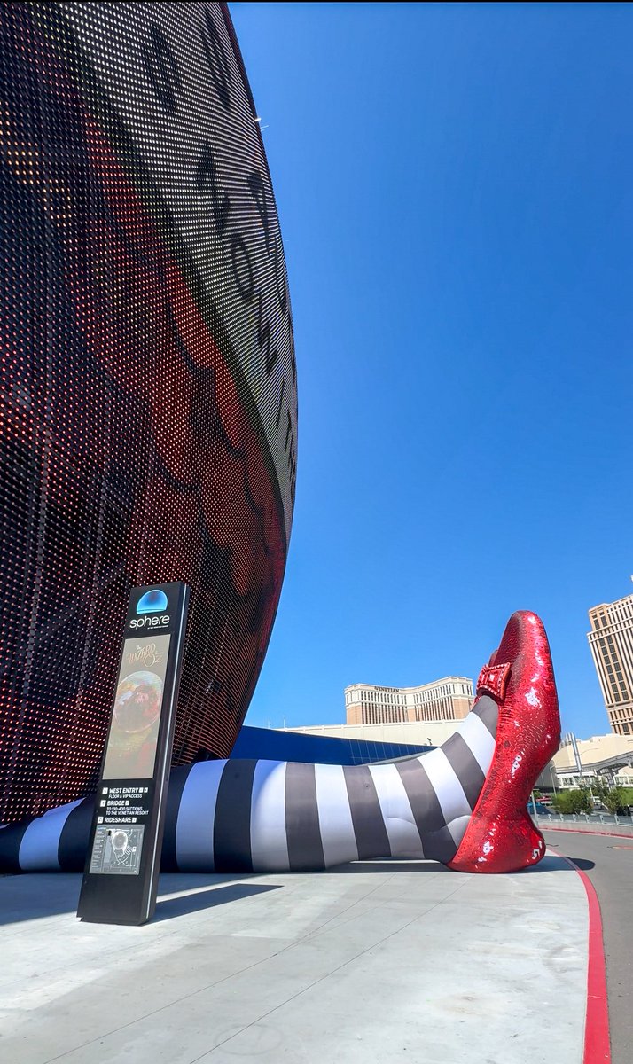 The Sphere has landed on the Wicked Witch of the East! 😮 And no this isn’t AI!

<a href="/VitalVegas/">Vital Vegas</a> <a href="/LasVegasLocally/">Las Vegas Locally 🌴</a>