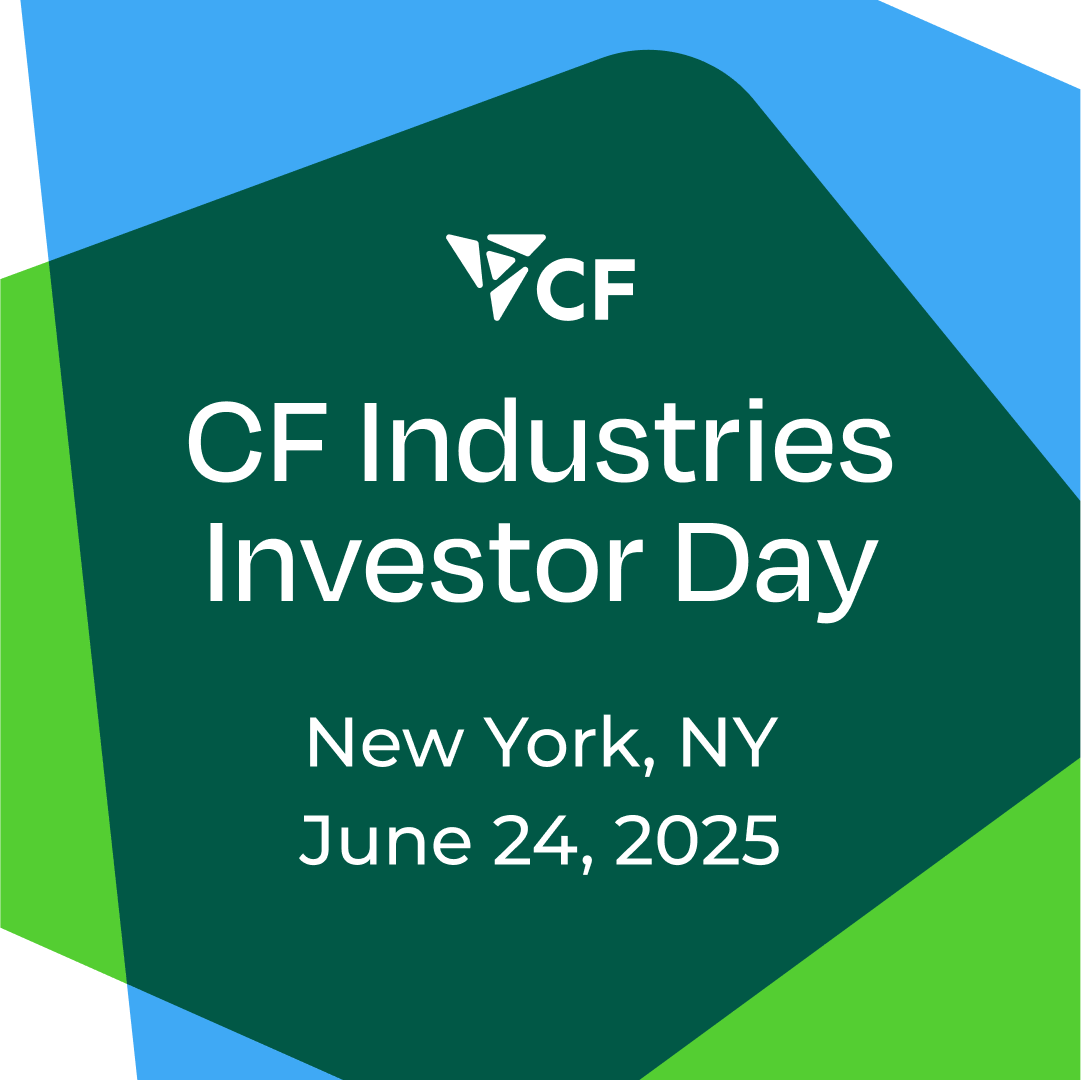 CF Industries (@cfindustries) on Twitter photo We're excited to announce that CF Industries is hosting Investor Day in New York City on June 24th!
🔗 Register for the live webcast on our Investor Day site: …industriesinvestorday2025.gcs-web.com
📍 Want to attend in person? Please reach out to: investorrelations@cfindustries.com We're excited to announce that CF Industries is hosting Investor Day in New York City on June 24th!
🔗 Register for the live webcast on our Investor Day site: …industriesinvestorday2025.gcs-web.com
📍 Want to attend in person? Please reach out to: investorrelations@cfindustries.com