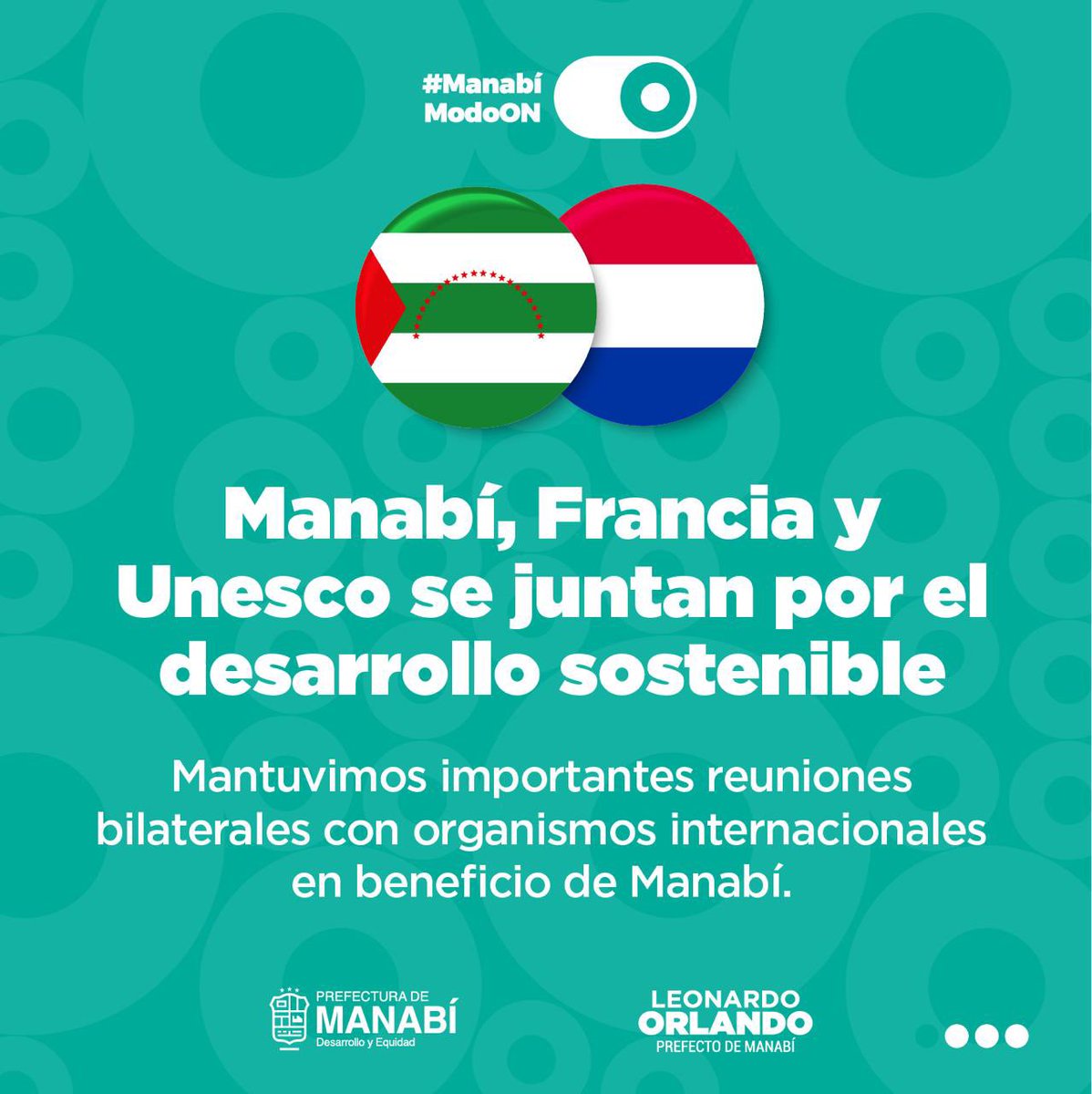Leoorlandoa's tweet photo. ¡Manabí en el mundo! 

Tuvimos una extensa y exitosa agenda hoy en Francia. Vamos con fuerza para alcanzar grandes logros para Manabí 🙌🏼 https://t.co/EPiujs3Eqx