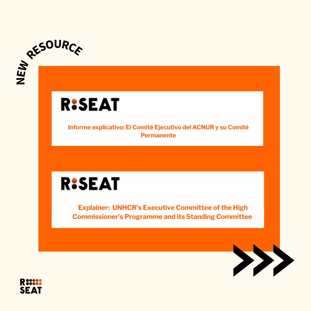 📢 New resource!

R-SEAT is pleased to share a new resource designed to strengthen understanding of the governance mechanisms that guide the work of the United Nations High Commissioner for Refugees (UNHCR).

This explainer outlines the purpose, structure, and core