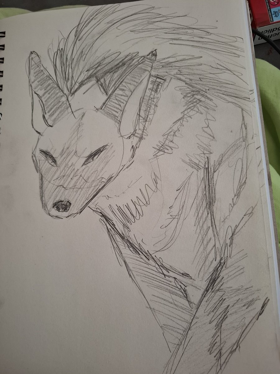 CelestialHowls's tweet image. shitty striped hyena sketch
#traditionalart #sketch