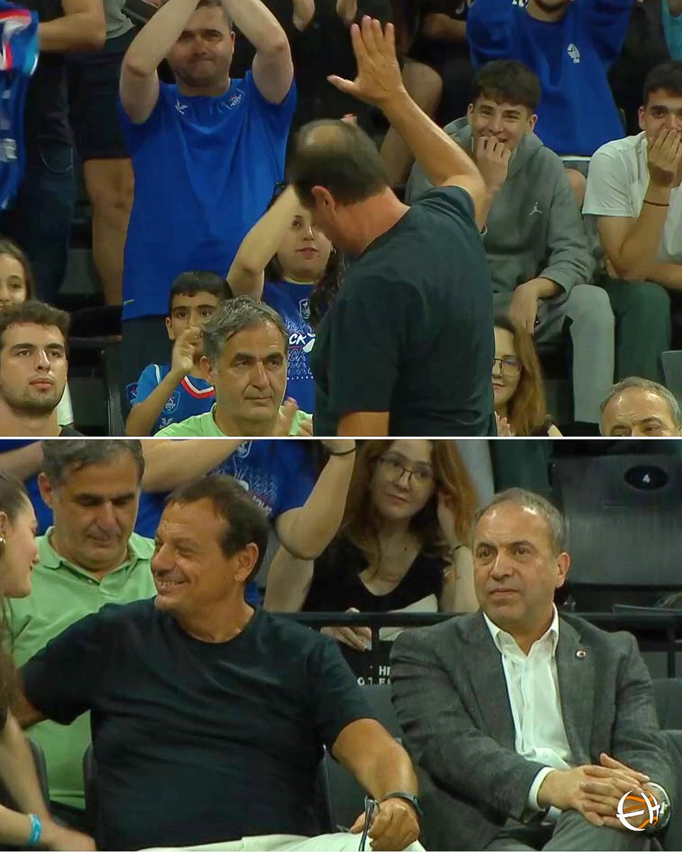 🇹🇷🔥 Ergin Ataman is in the house for the Efes - Besiktas clash in the Turkish League semi-finals!