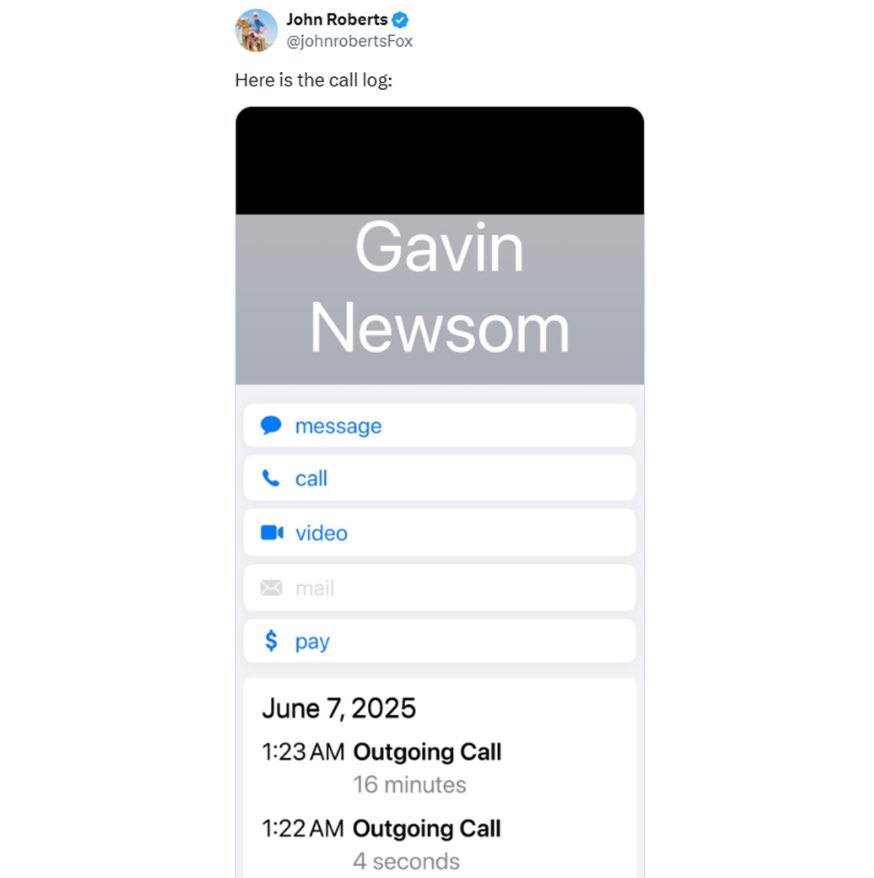 Vernon Jones (@vernonforga) on Twitter photo Slick Willy Used Car Saleman Gov. <a href="/GavinNewsom/">Gavin Newsom</a> told the media <a href="/realDonaldTrump/">Donald J. Trump</a> never called him about deploying the National Gaurd. 45-47 said he called Slick Willy the first time, he didn’t answer. Then he called him a second time, and they spoke for 16 minutes. After further Slick Willy Used Car Saleman Gov. <a href="/GavinNewsom/">Gavin Newsom</a> told the media <a href="/realDonaldTrump/">Donald J. Trump</a> never called him about deploying the National Gaurd. 45-47 said he called Slick Willy the first time, he didn’t answer. Then he called him a second time, and they spoke for 16 minutes. After further