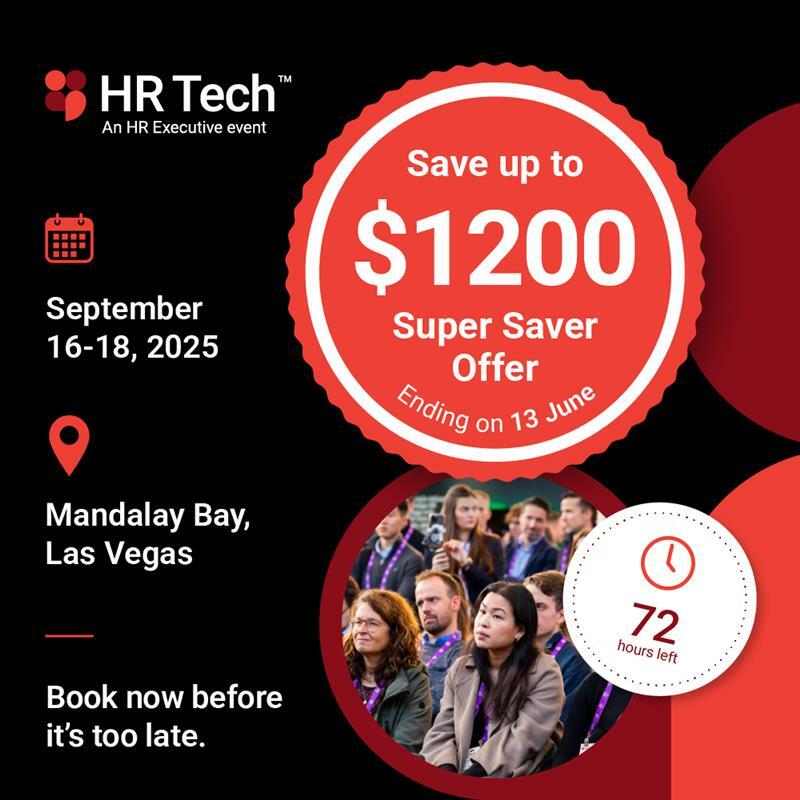 ⏰️ACT NOW: Super Saver passes for HR Tech 2025 offer our biggest discount of the year! 

Save up to $1,200 on your registration, but only until this Friday. Lock in the lowest price and give yourself plenty of time to plan. Be the change. 

Register now: bit.ly/4mjNRVd