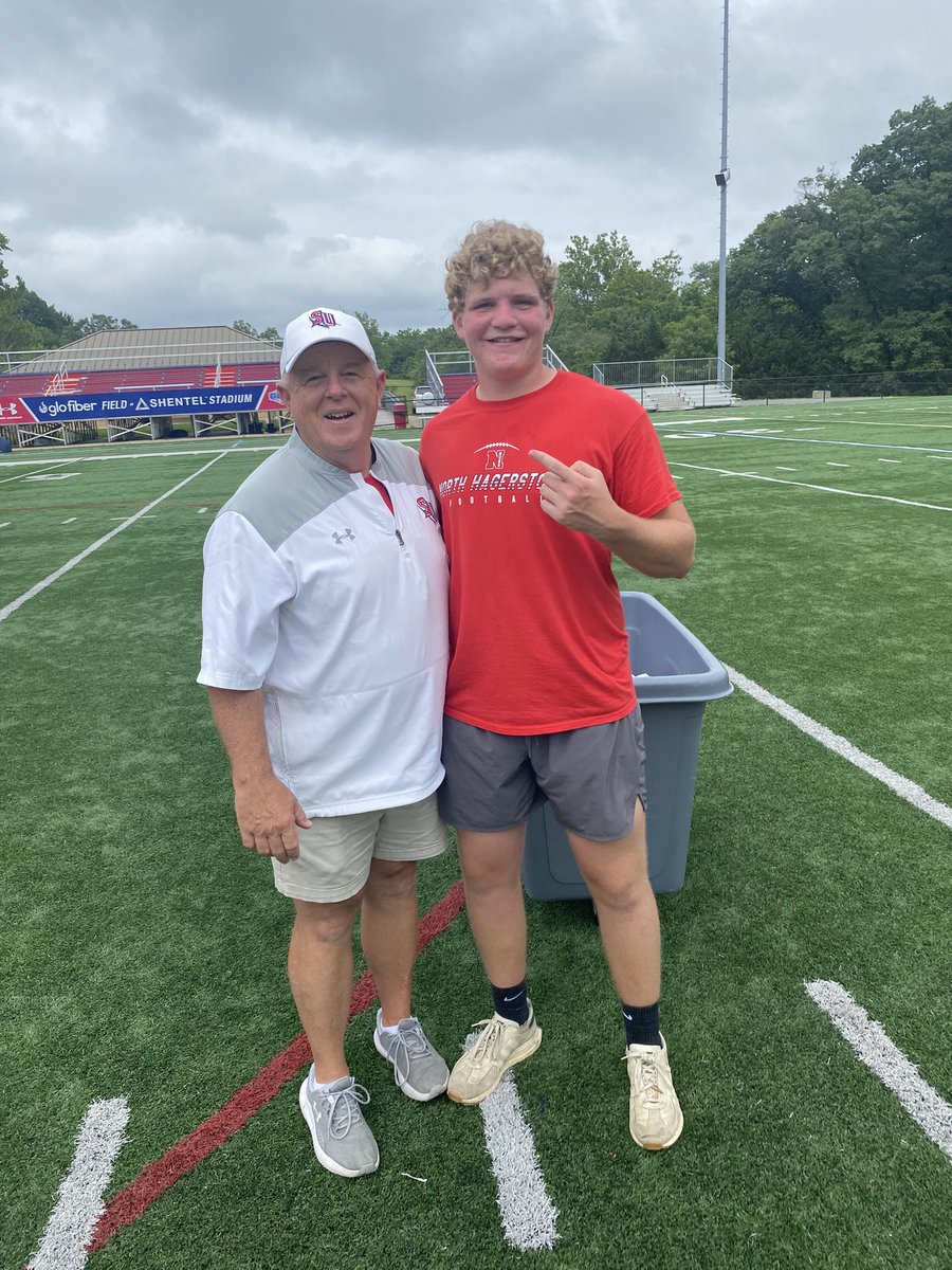 Blake Custer (@blakecuster43) on Twitter photo After a great conversation with <a href="/S_Hodgin/">Stan Hodgin</a>, I am blessed to receive my first offer from Shenandoah University!
<a href="/DmvSportsLive6/">DmvSports</a> <a href="/SportsMajors/">SportsMajors</a> <a href="/Spotlight39_Pod/">SPOTLIGHT 39</a> <a href="/CoastRecruits/">Coast 2 Coast Recruits</a> <a href="/SUhornetsFB/">Shenandoah Football</a> <a href="/Hubs_Football/">Hubs Football</a> @NorthHagHFC After a great conversation with <a href="/S_Hodgin/">Stan Hodgin</a>, I am blessed to receive my first offer from Shenandoah University!
<a href="/DmvSportsLive6/">DmvSports</a> <a href="/SportsMajors/">SportsMajors</a> <a href="/Spotlight39_Pod/">SPOTLIGHT 39</a> <a href="/CoastRecruits/">Coast 2 Coast Recruits</a> <a href="/SUhornetsFB/">Shenandoah Football</a> <a href="/Hubs_Football/">Hubs Football</a> @NorthHagHFC