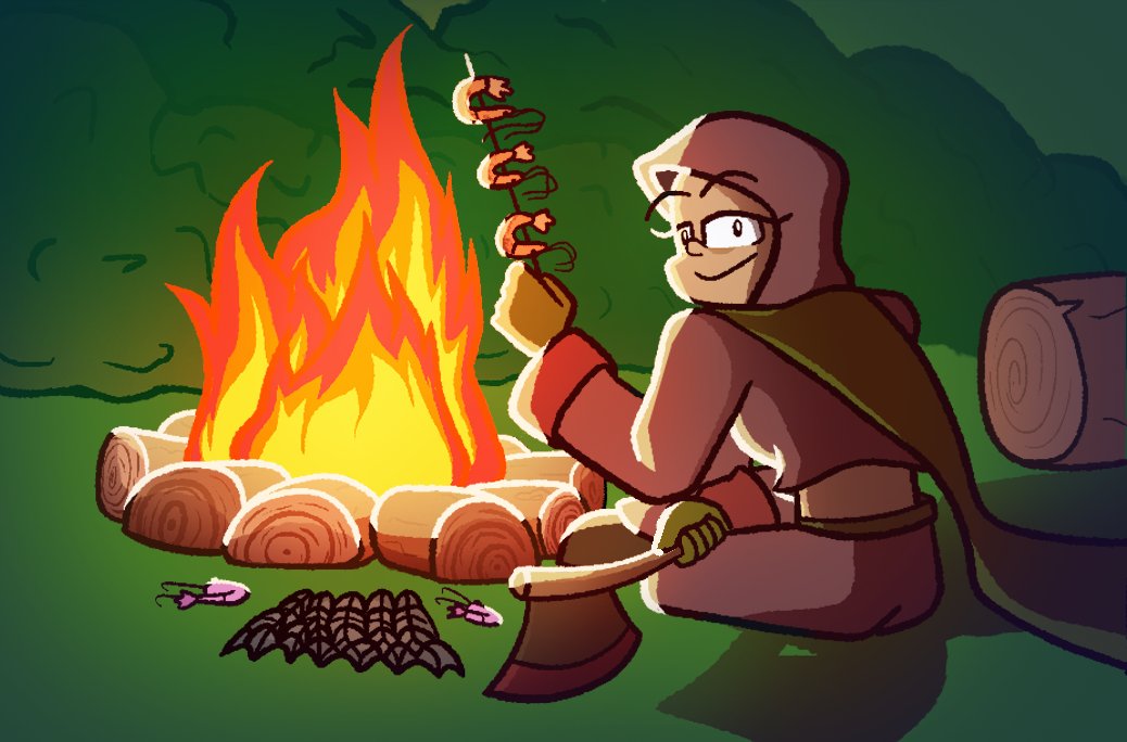 NYChannelRS's tweet image. POV: You&apos;re grillin&apos; with the Survival Expert #Runescape