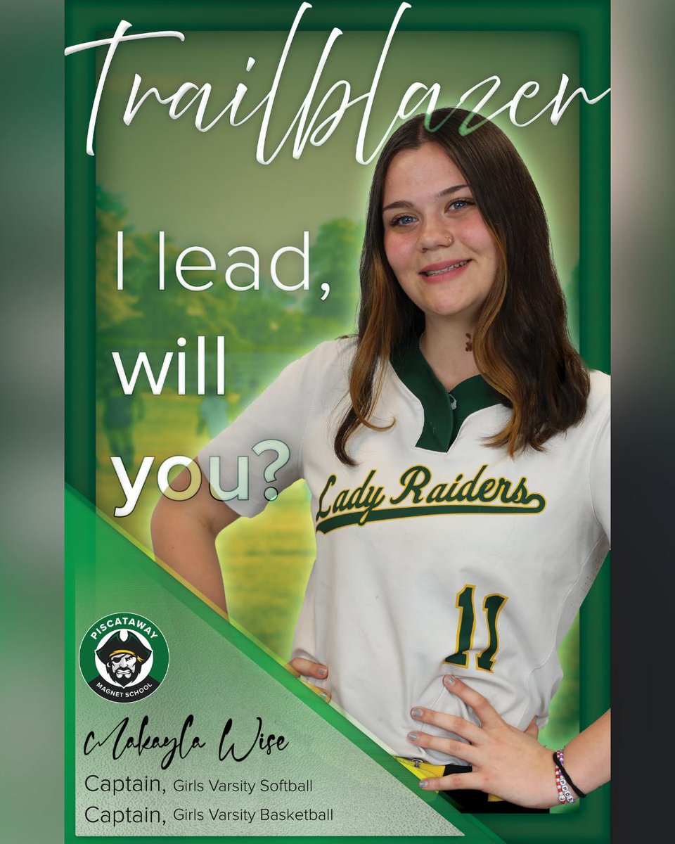 Next up in the #StudentLeadership series- Makayla W. leads as a team captain, but being a captain isn’t just about the wins, it's about “being there for younger students &amp; helping them along the way.” #PiscatwayRaiders
