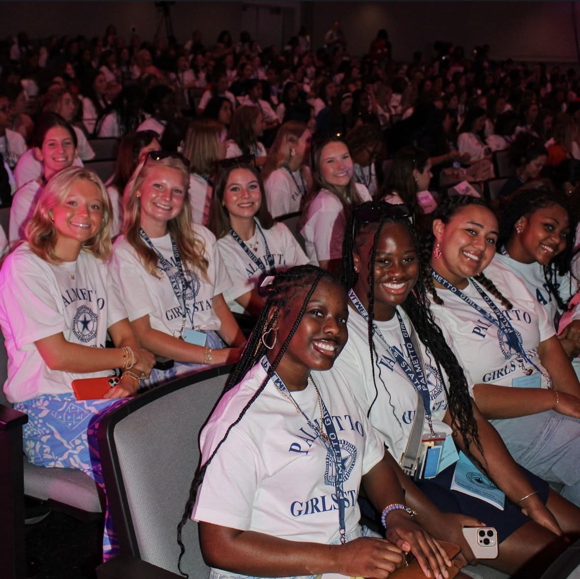 We're honored to host such an inspiring group of future leaders! Thank you for letting us be a small part of your experience this week. Palmetto Girls State delegates, here's to a week that will change a lifetime! 💙🇺🇸