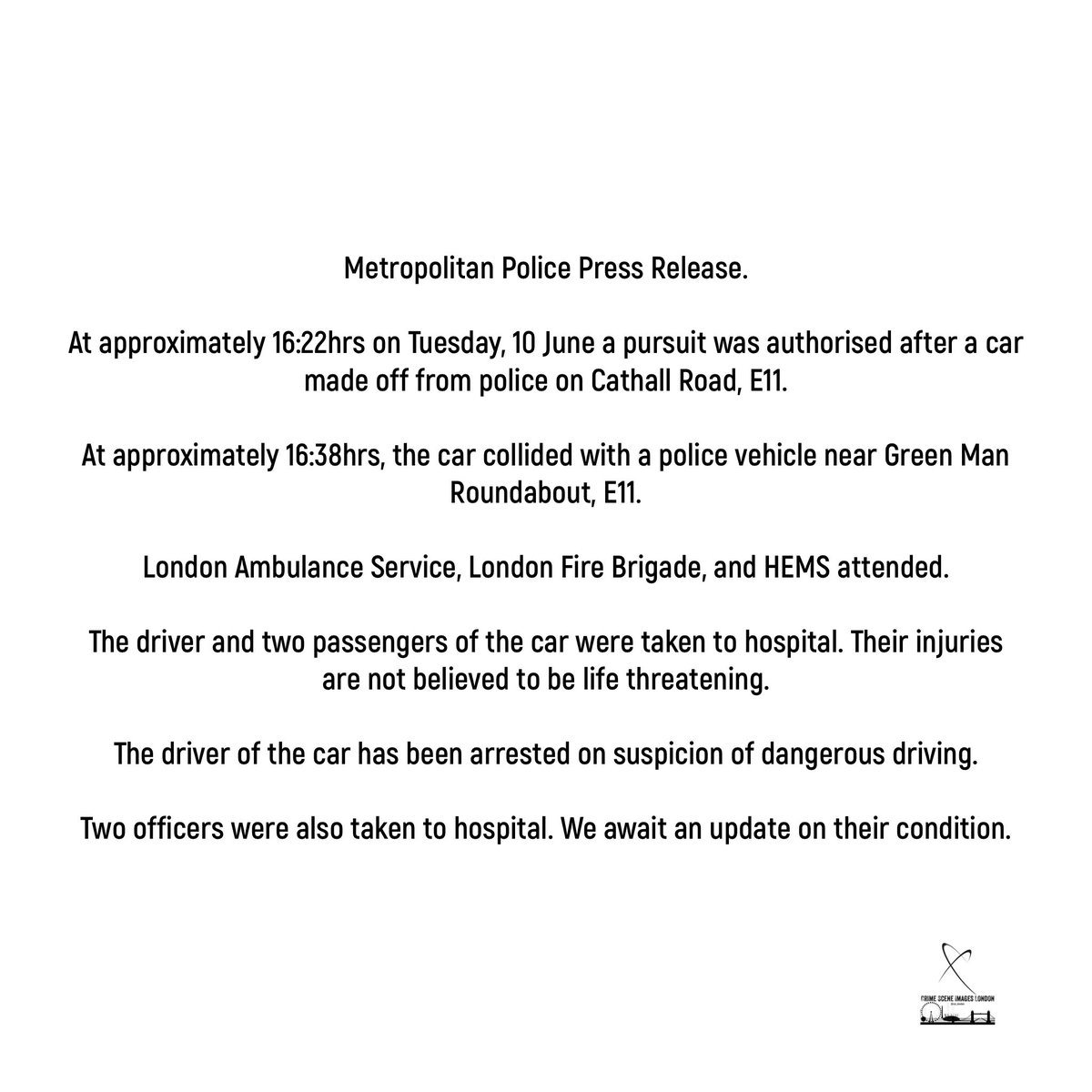 Crime Scene Images London tweet media