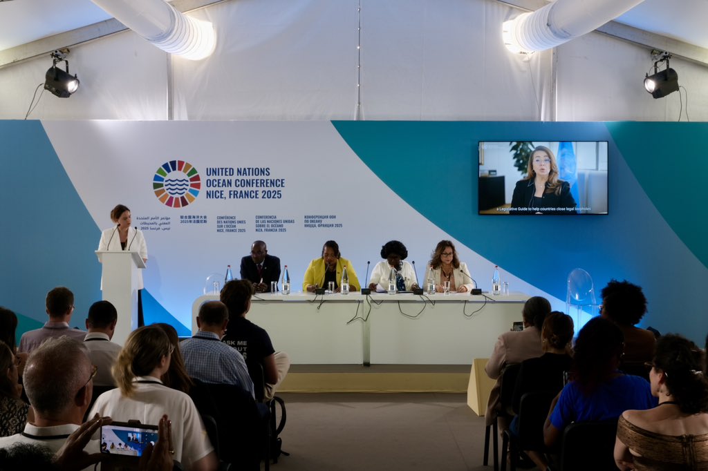 Honored to moderate a high level panel at #UNOC3 🌊 🇺🇳 in Nice on the role of criminal justice in ocean protection.

Strong institutions, legal frameworks and cross-border cooperation are essential to achieving #SDG14, because ocean protection must be backed by the rule of law.