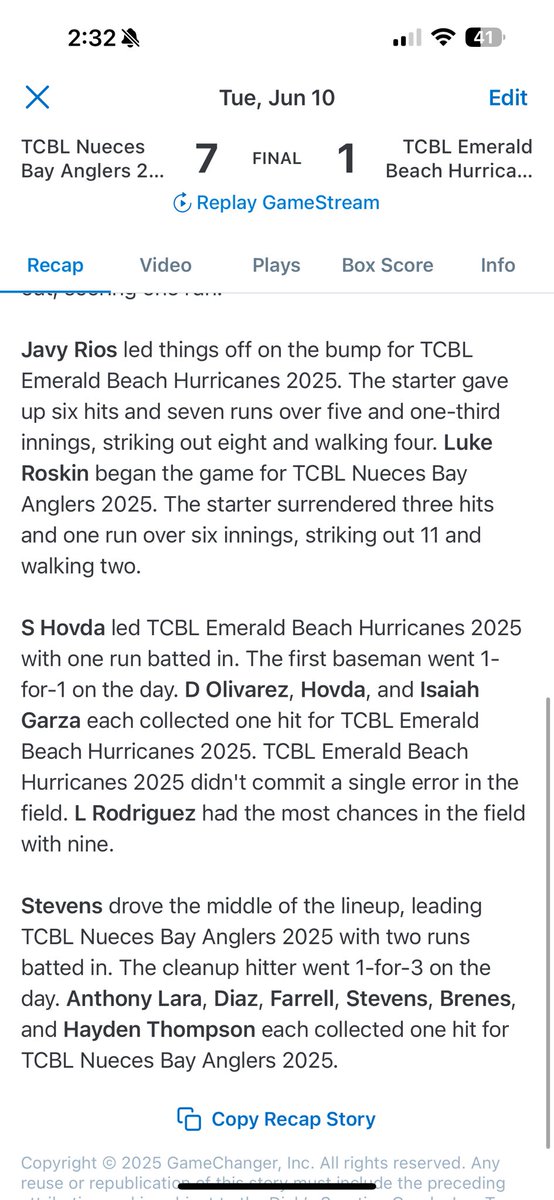 texascoastalbaseball (@txcoastal2025) on Twitter photo 