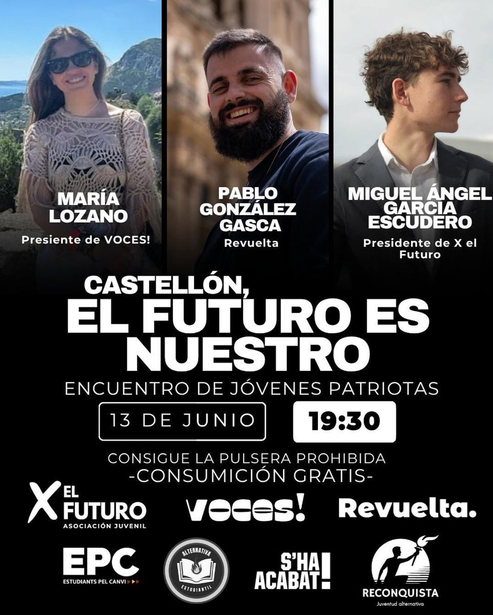 Sabemos lo difícil que es abrir espacios; por eso, siempre estaremos agradecidos con quienes los comparten con nosotros.

Avanza la juventud vanguardista, esta vez en Castellón. 🔥🇪🇸