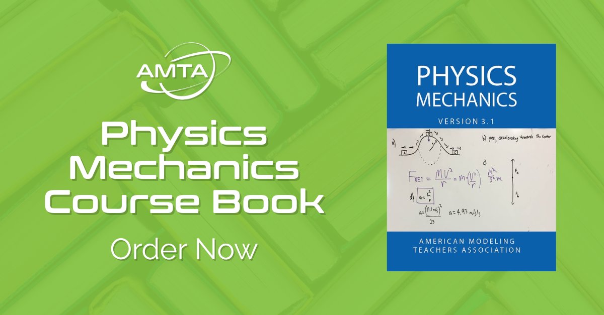 AMTA members: Get the affordable, bound Mechanics Course-book v3.1—worksheets + lab notebook in one!

✅ Student-friendly
✅ Admin-approved
✅ Teacher time-saver
Available now for members!
🔗 bit.ly/PhysicsCourseb…
#PhysicsEd #ModelingInstruction #AMTA