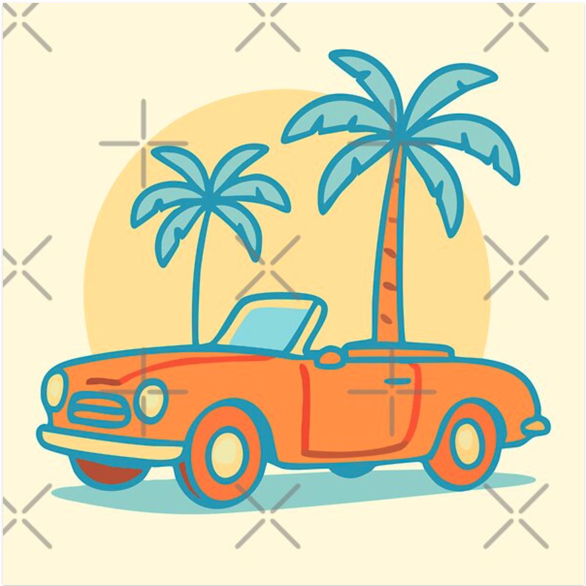 cuckooparrot's tweet photo. 🏝️🚗 Hit the road with this tropical convertible design! Perfect for summer vibes—get it on Redbubble! https://t.co/fHlMullZup #TropicalArt #ConvertibleVibes #SummerDrive https://t.co/IwoU2pYdLt