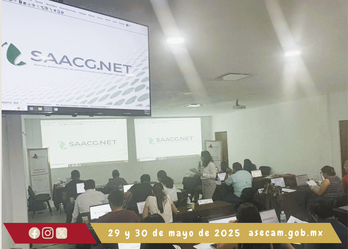 La #ASECAM impartió el segundo “Curso Presencial del Módulo de Bienes Patrimoniales del SAACG.NET”, el 29 y 30 de mayo a funcionarios Estatales. Esto en el marco del programa “Provisión para la Armonización Contable 2025”.